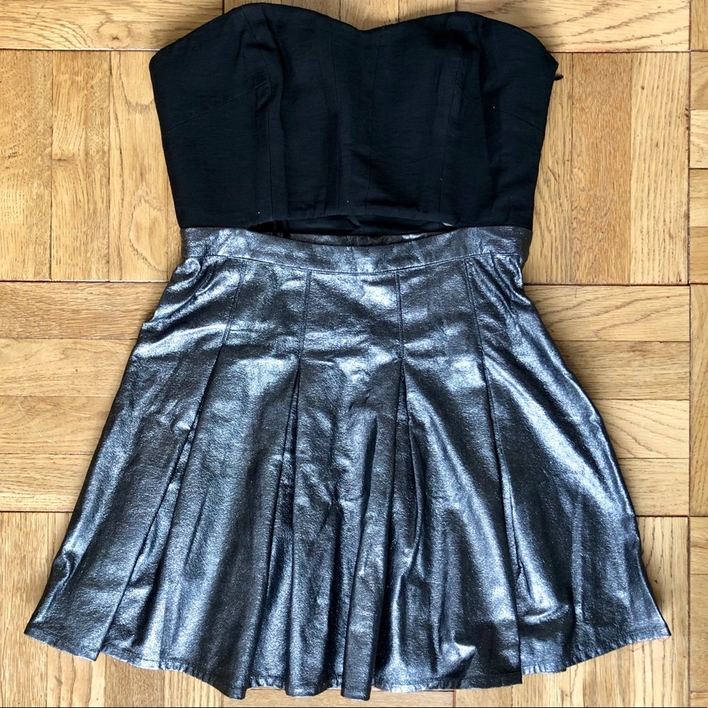 BCBG Black & Silver Romper